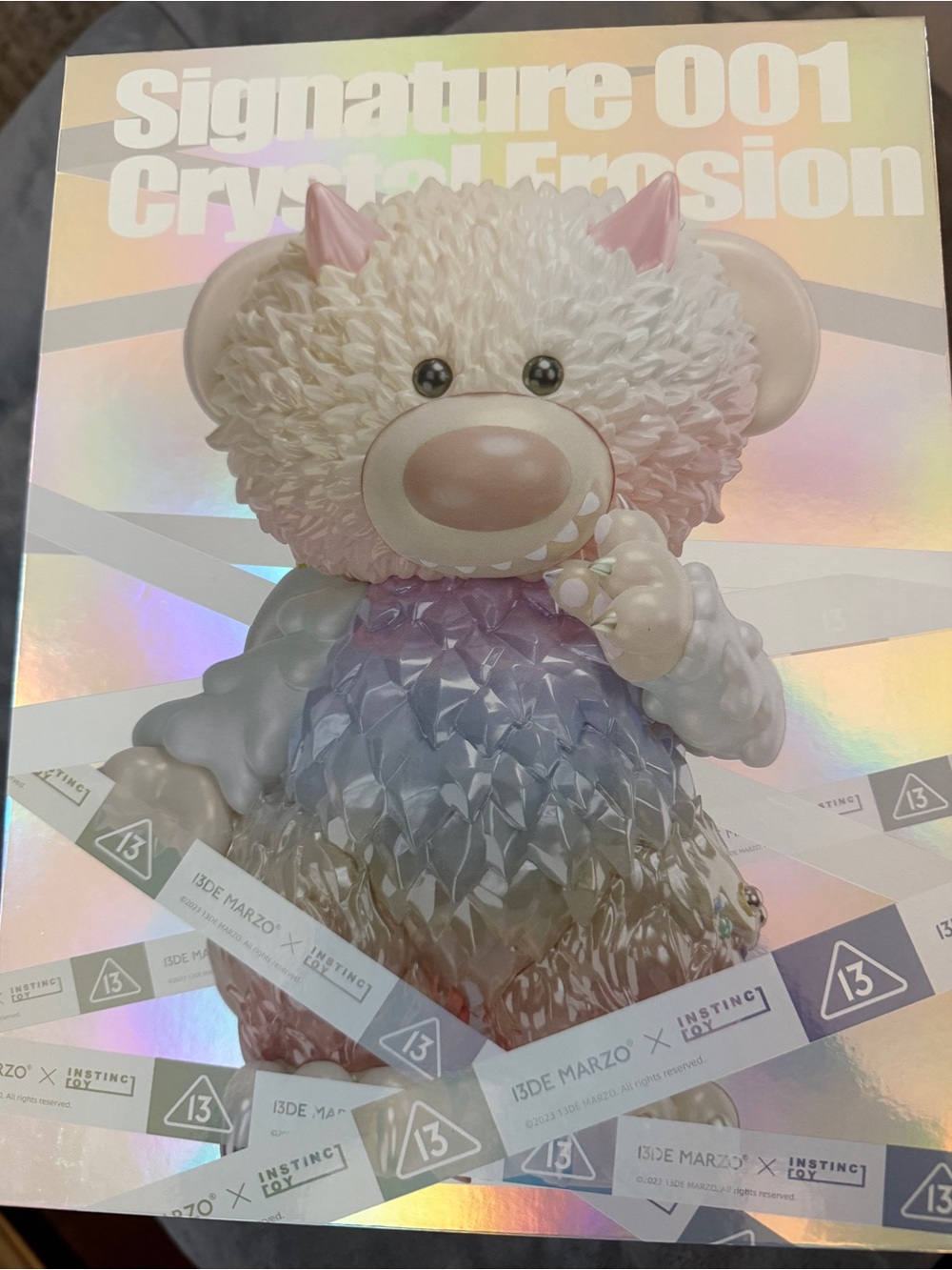 2023 13DE MARZO  001 Crystal Erosion Bear Figure - Iridescent by Instinctoy